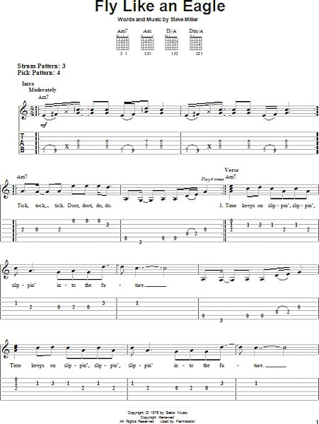 Fly Like An Eagle - Easy Guitar with TAB, New, Main
