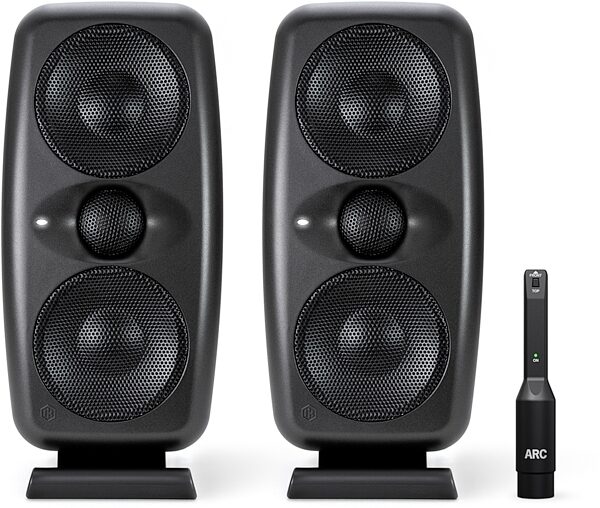 IK Multimedia iLoud MTM MKII Studio Monitor, Black, Pair (includes ARC mic), Main