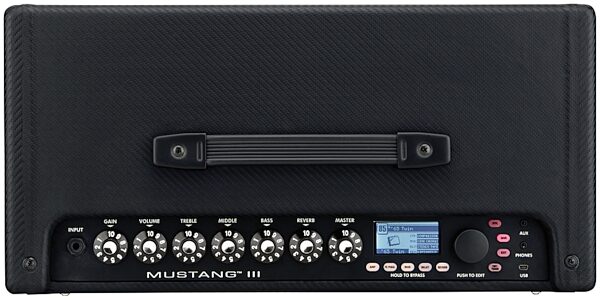 Fender Mustang III Guitar Combo Amplifier (100 Watts, 1x12"), Top