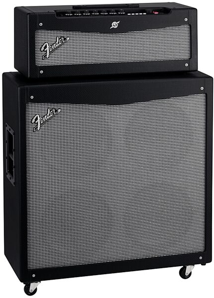Fender Mustang V 412 Guitar Speaker Cabinet (200 Watts, 4x12"), In Use - Left
