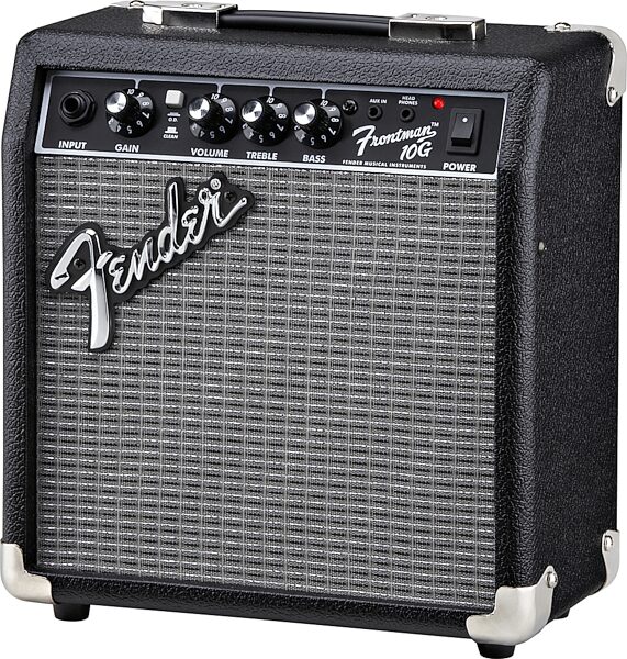 Fender Frontman 10G Guitar Combo Amplifier (10 Watts, 1x6"), New, Angle