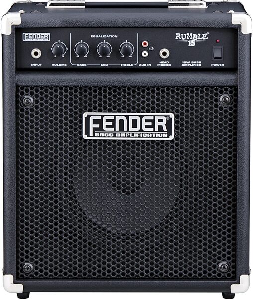 Fender Rumble 15 Bass Combo Amplifier (15 Watts, 1x8"), Main