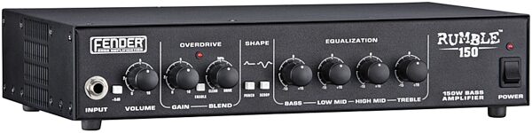 Fender Rumble 150 Bass Amplifier Head (150 Watts), Angle