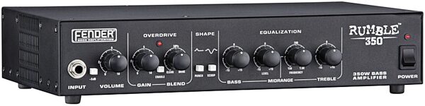 Fender Rumble 350 Bass Amplifier Head (350 Watts), Angle