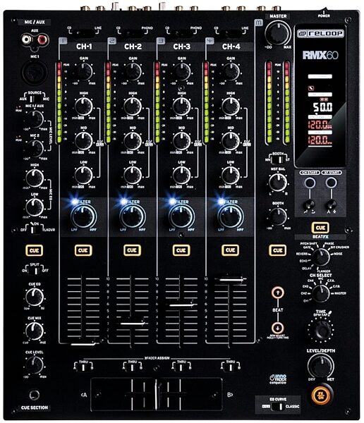 Reloop RMX-60 Digital DJ Mixer with Effects, Main