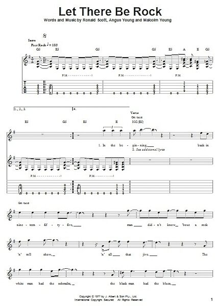 Let There Be Rock - Guitar Tab Play-Along, New, Main
