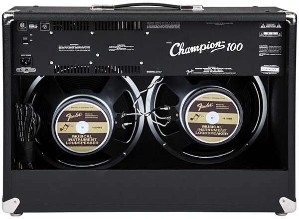 Fender Champion 100 Guitar Combo Amplifier (100 Watts, 2x12"), Black, Alt