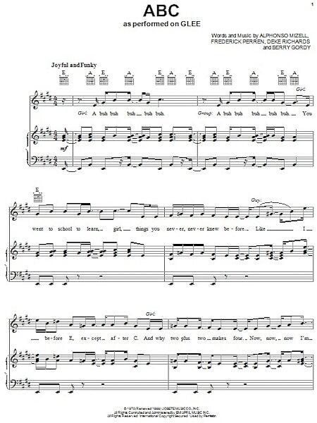 ABC - Piano/Vocal/Guitar, New, Main