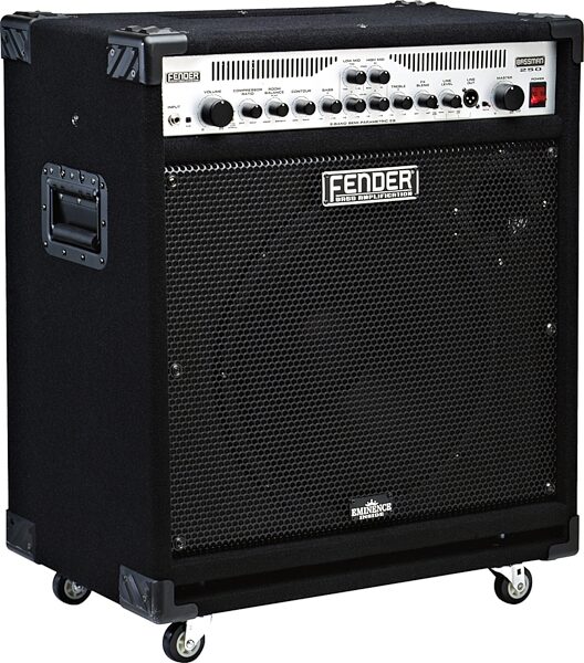 Fender Bassman 250/115 Bass Combo Amplifier (250 Watts, 1x15 in.), Left Angle View