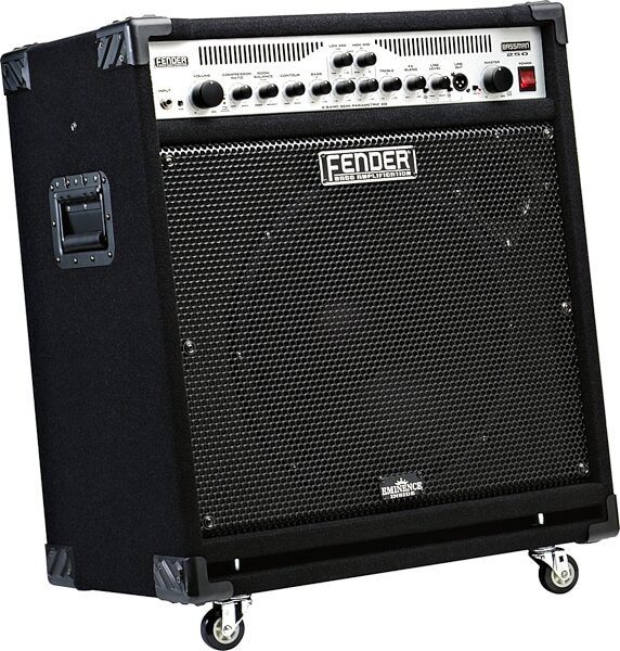 Fender Bassman 250/115 Bass Combo Amplifier (250 Watts, 1x15 in.), Tilted Left Angle View