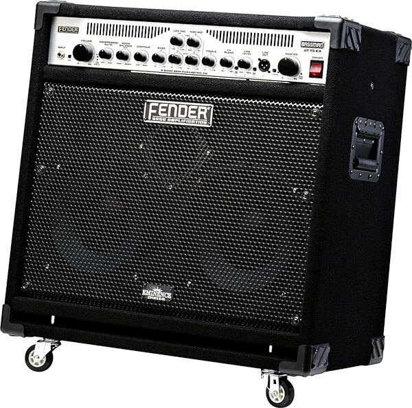 Fender Bassman 250/210 Bass Combo Amplifier (250 Watts, 2x10 in.), Tilted Right Angle View