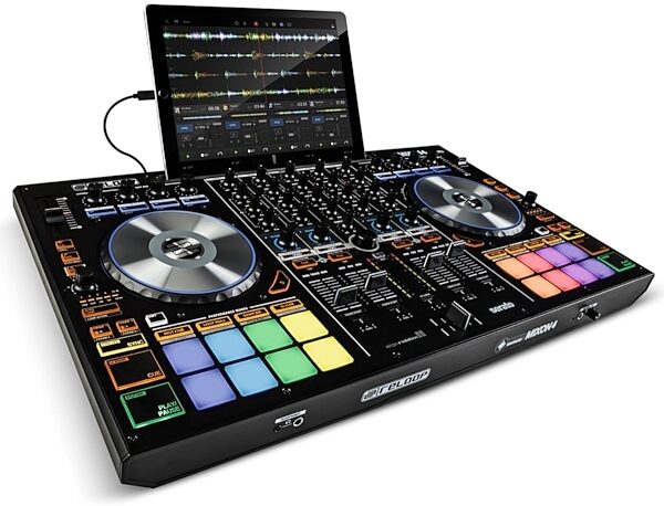 Reloop Mixon 4 Professional DJ Controller, Angle