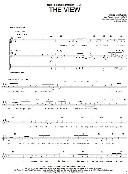The View - Guitar TAB, New, Main