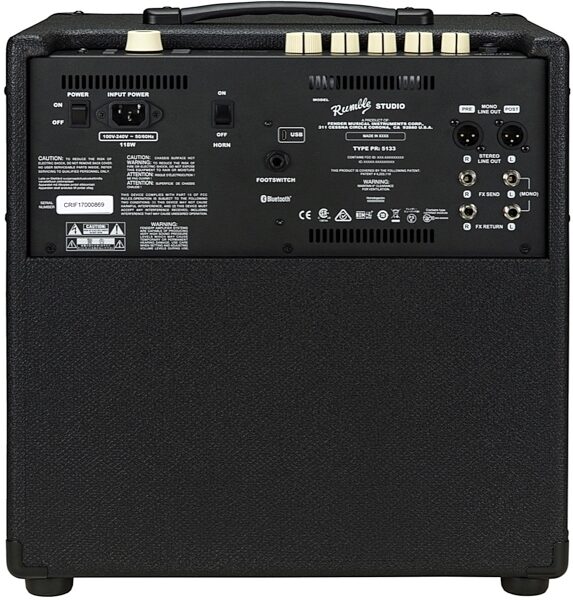 Fender Rumble Studio 40 WiFi Bluetooth Bass Combo Amplifier (40 Watts, 1x10"), New, View