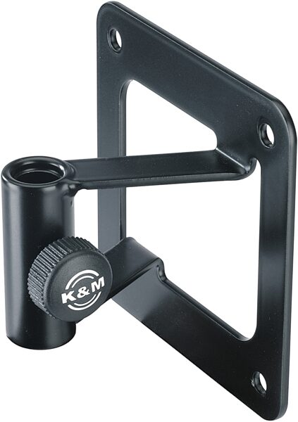 K&M 23856 Wall Mount for Microphone Desk Arm, Black, Action Position Back