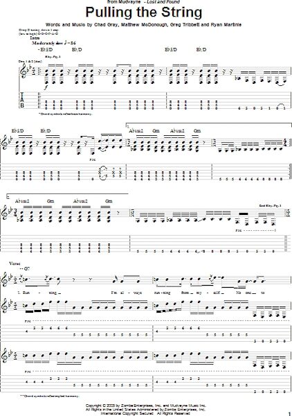 Pulling The String - Guitar TAB, New, Main