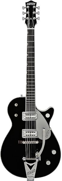 Gretsch G6128T-TVP Power Jet Electric Guitar (with Case), Black