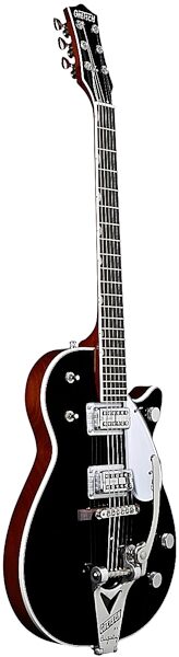 Gretsch G6128T-TVP Power Jet Electric Guitar (with Case), Black - Left