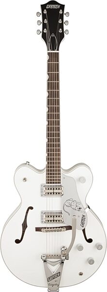 Gretsch G6137TCB Panther Electric Guitar (with Case), White
