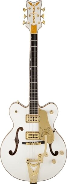 Gretsch G6139T-CBDC Center-Block Double Cutaway Falcon Electric Guitar (with Case), White