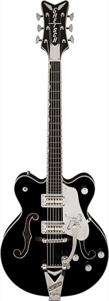 Gretsch G6139T-CBDC Center-Block Double Cutaway Falcon Electric Guitar (with Case), Black