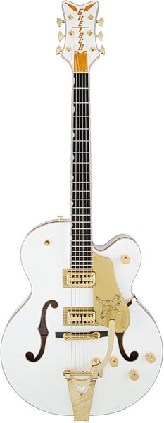 Gretsch G6136T Players Edition White Falcon with String-Thru Bigsby Electric Guitar (with Case), Main