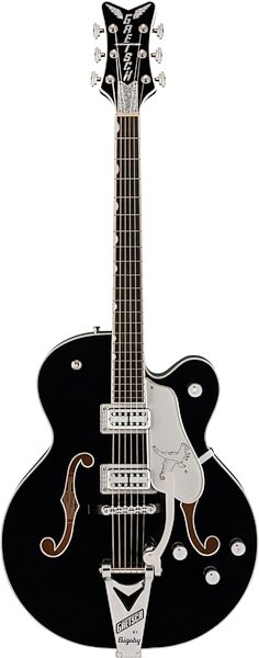 Gretsch Pro Collection Falcon Electric Guitar (with Case), Black, Action Position Back
