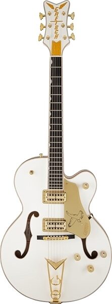 Gretsch G6139CB Center-Block Falcon Electric Guitar (with Case), White