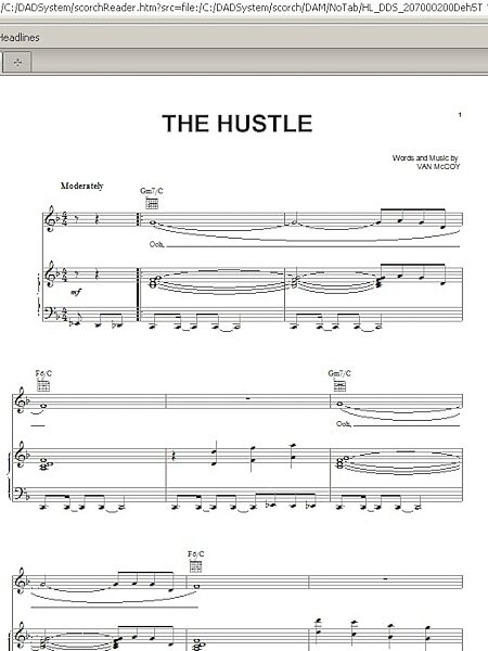 The Hustle - Piano/Vocal/Guitar, New, Main