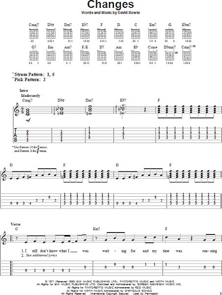 Changes - Easy Guitar with TAB, New, Main
