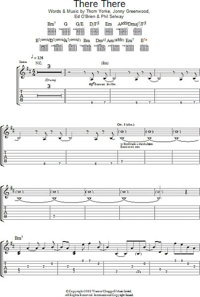 There There - Guitar TAB, New, Main