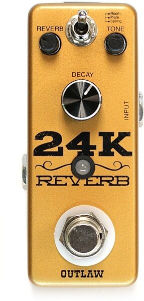 Outlaw Effects 24K Three Mode Reverb Pedal, Action Position Back