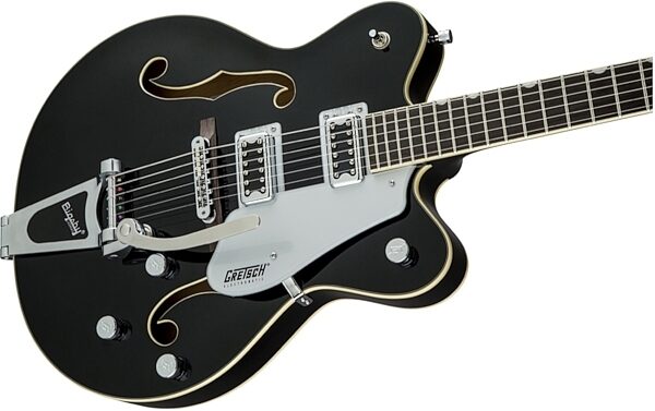 Gretsch G5422T Electromatic Hollow Double Cutaway Electric Guitar with Bigsby, Black Closeup