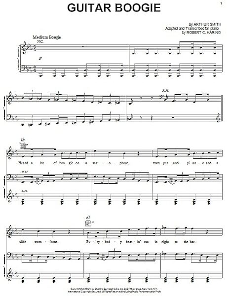 Guitar Boogie Shuffle - Piano/Vocal/Guitar, New, Main