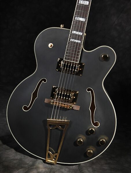Gretsch G519BK Tim Armstrong Electromatic Hollowbody Electric Guitar, Black, USED, Warehouse Resealed, Glamour View 2