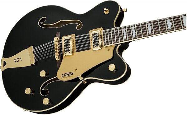 Gretsch G5422G12 Electromatic Double Cutaway Electric Guitar, 12-String, Black Closeup
