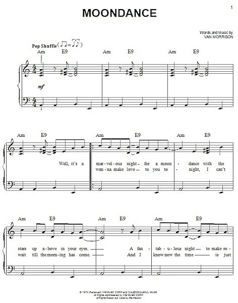 Moondance - Easy Piano, New, Main