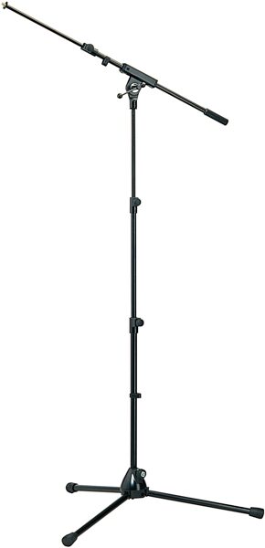 K&M 252 Tripod Microphone Boom Stand, Black, Main