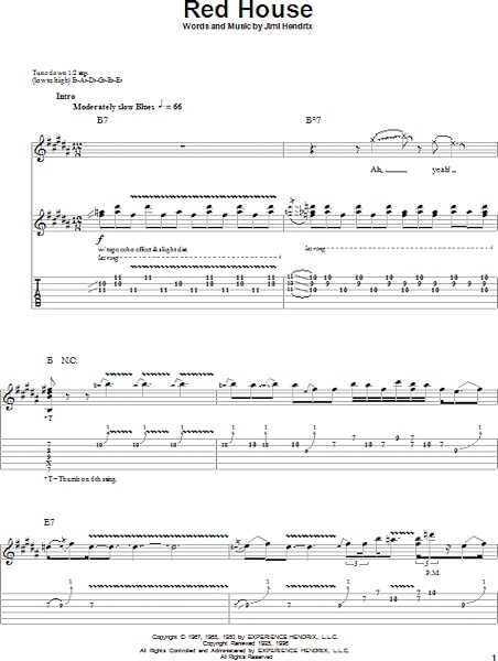 Red House - Guitar Tab Play-Along, New, Main
