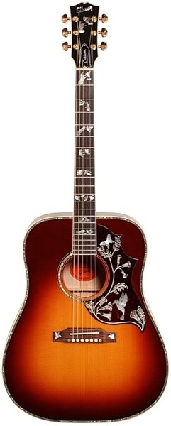 Gibson 2015 Limited Edition Hummingbird Custom Quilt Acoustic Guitar, Autumn