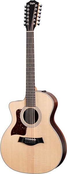 Taylor 254ce Rosewood Grand Auditorium 12-String Acoustic-Electric Guitar, Left-Handed (with Gig Bag)), Action Position Front