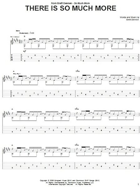 There Is So Much More - Guitar TAB, New, Main