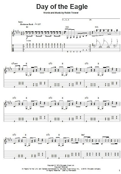Day Of The Eagle - Guitar Tab Play-Along, New, Main