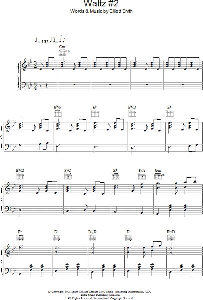 Waltz #2 (XO) - Piano/Vocal/Guitar, New, Main