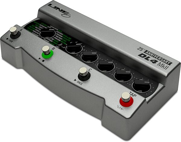 Line 6 DL4 MKII 25th Anniversary Limited Edition Delay Pedal, Silver, Action Position Back