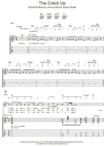 The Crack Up - Guitar TAB, New, Main