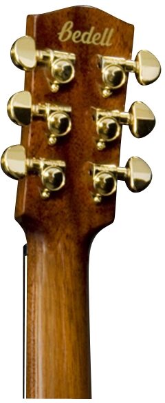 Bedell MB-18-G Grand Auditorium Acoustic Guitar (with Gig Bag), Headstock--mb-18-g-4