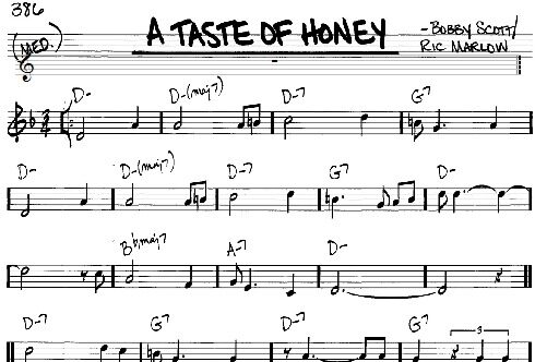 A Taste Of Honey - Real Book - Melody/Chords, New, Main