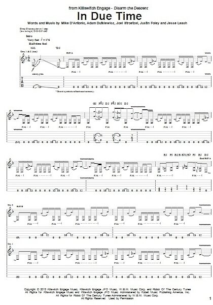 In Due Time - Guitar TAB, New, Main
