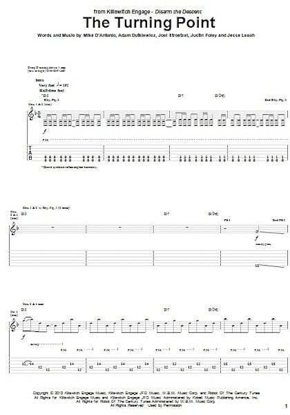 The Turning Point - Guitar TAB, New, Main